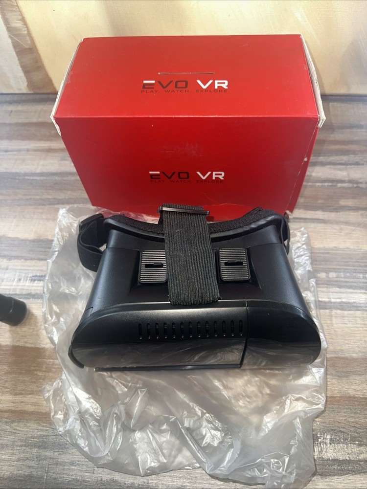 EVO VR Virtual Reality Headset for Smart Phone with Box Tested Working