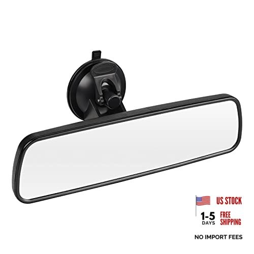 9.6'' Rear View Mirror with Suction Cup, Stick on Universal Inside Rearview