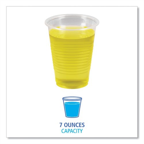 Boardwalk Translucent Plastic Cold Cups, 7 oz, 100/Pack