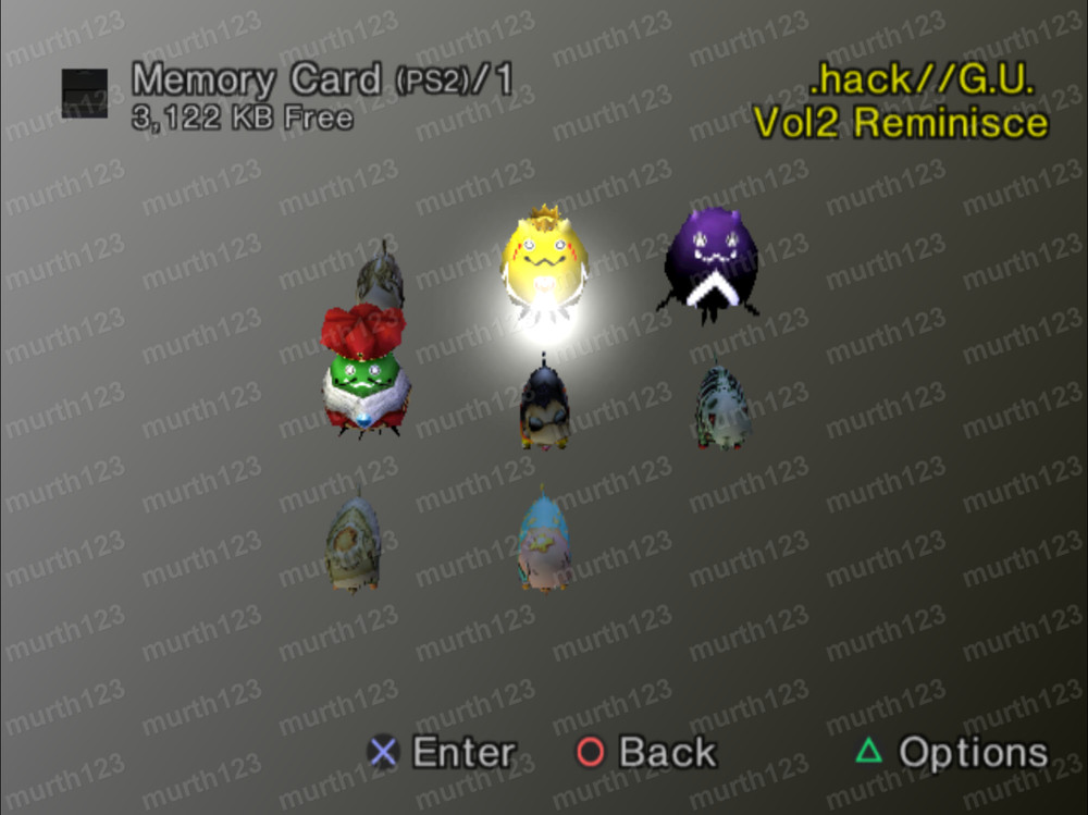 Dot hack .hack . hack 8 SAVE Pack PS2 Memory Card Unlocked 100% Completed Saves