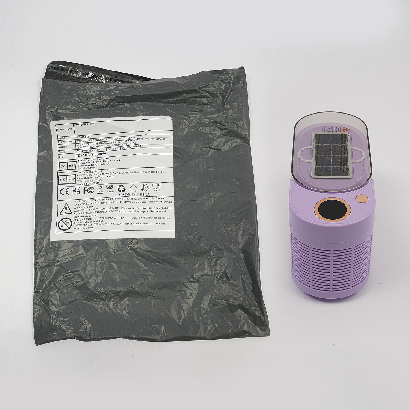 Mini 120W 12V Ice Maker Compact 8 Cubes Ice Maker Machine For Car Travel Camping