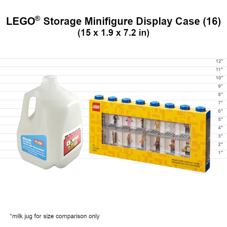 LEGO Storage Products: 40660603X3 Minifigure Display Case 16 (Pack of 3) Black