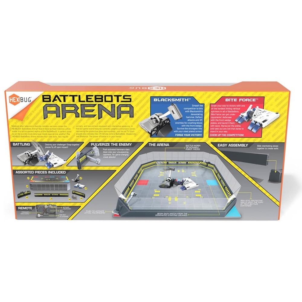 Hexbug Battlebots Arena, Bite Force And Blacksmith, For Ages 8+