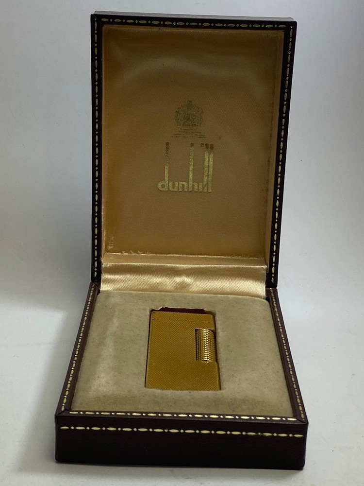 dunhill gold plated lighter