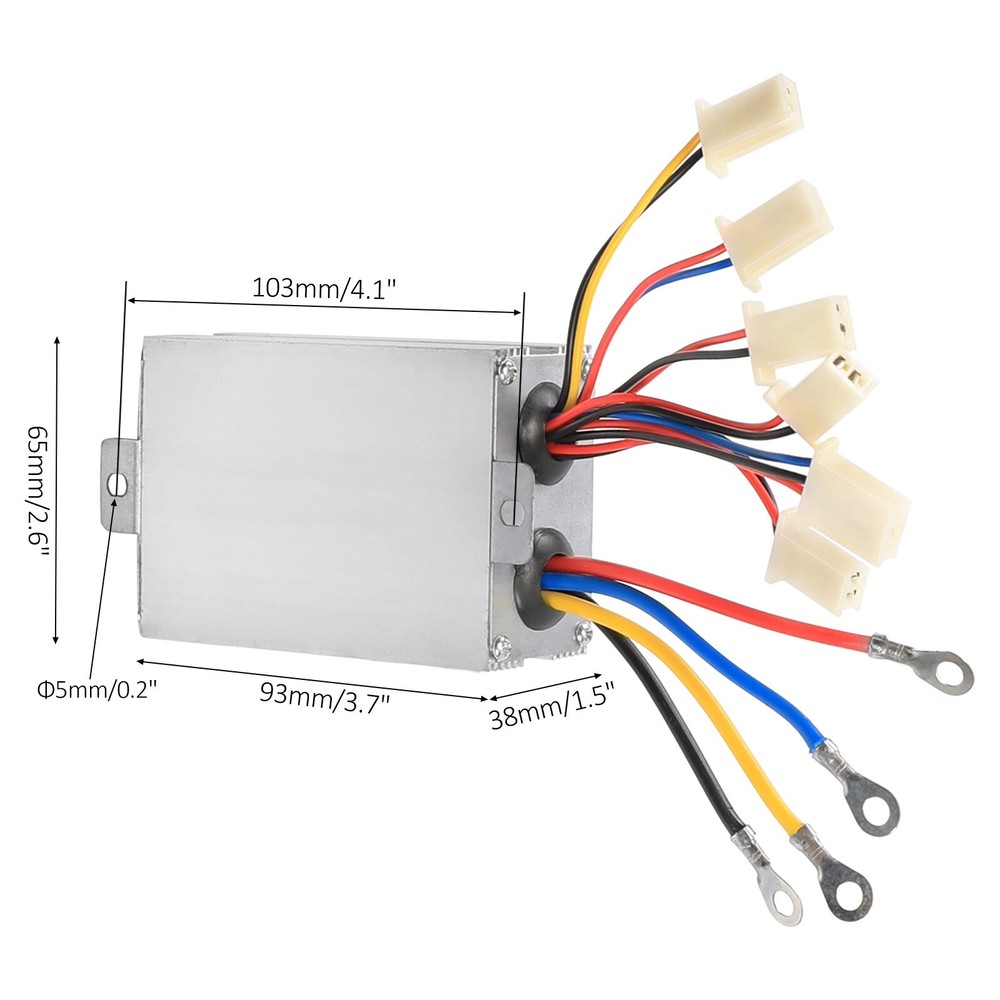 48V 1000W Brush Electric Motor+Controller+Throttle Chain for E-Scooter Buggy ATV