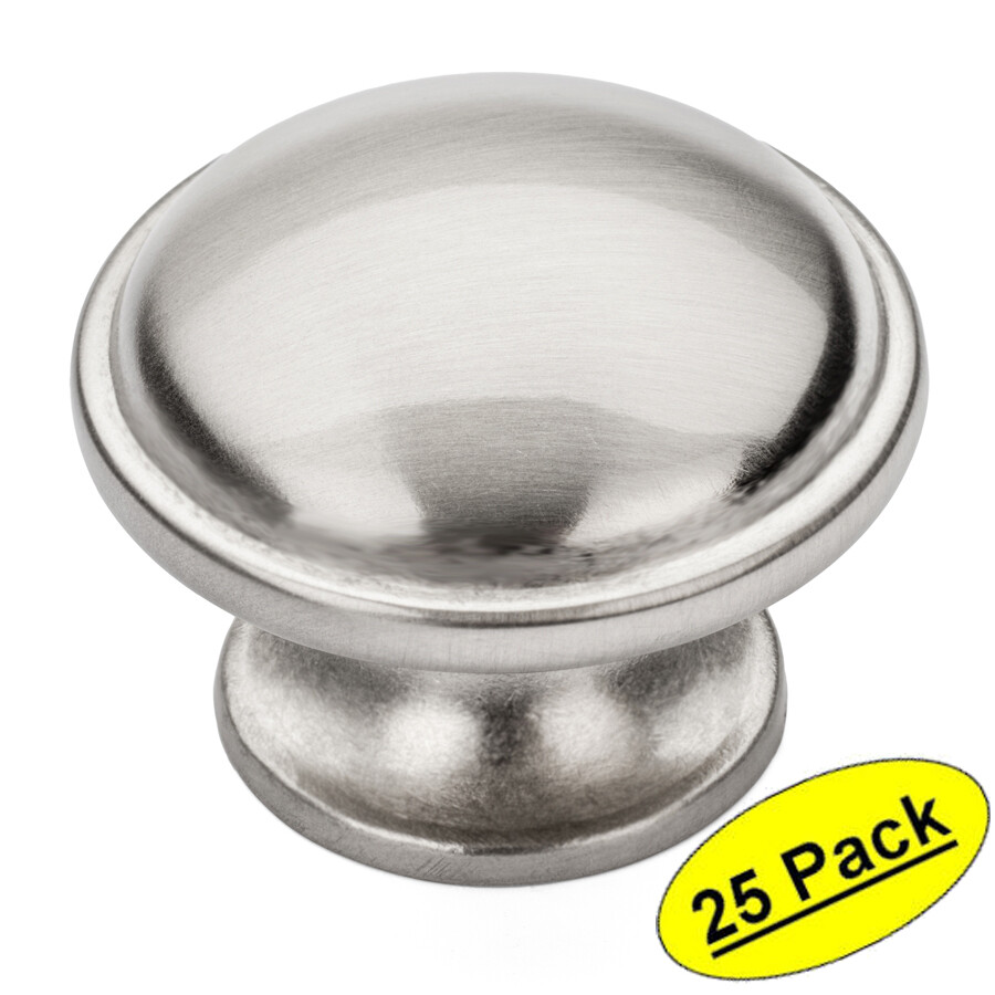 *25 Pack* Cosmas Cabinet Hardware Satin Nickel Round Cabinet Knobs #6239SN