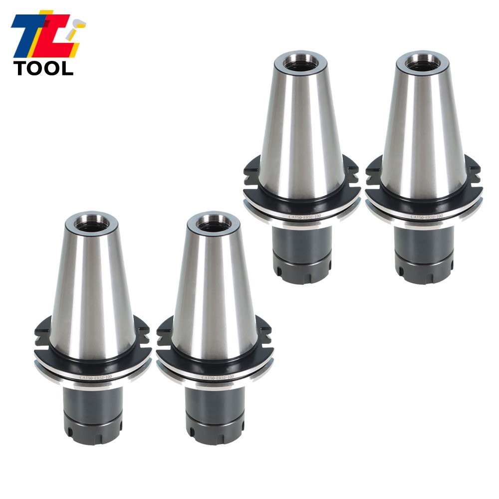 4 pc CAT50-ER32 COLLET CHUCK 4" Gage Length CHUCKS Tool Holder Set