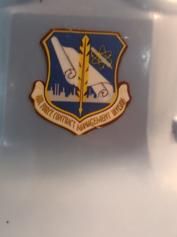 1985 Plastic Air Force Contract Management Division Hard Hat