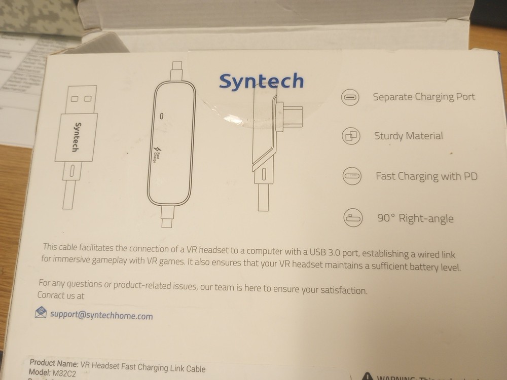 Syntech VR Charging Link Cable 16FT
