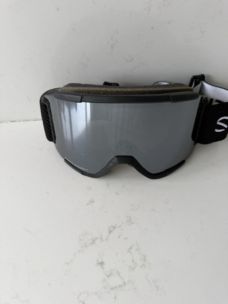 *READ* Smith Squad XL Chromapop Ski Goggles Black Adjustable Strap - NO Bag/Case