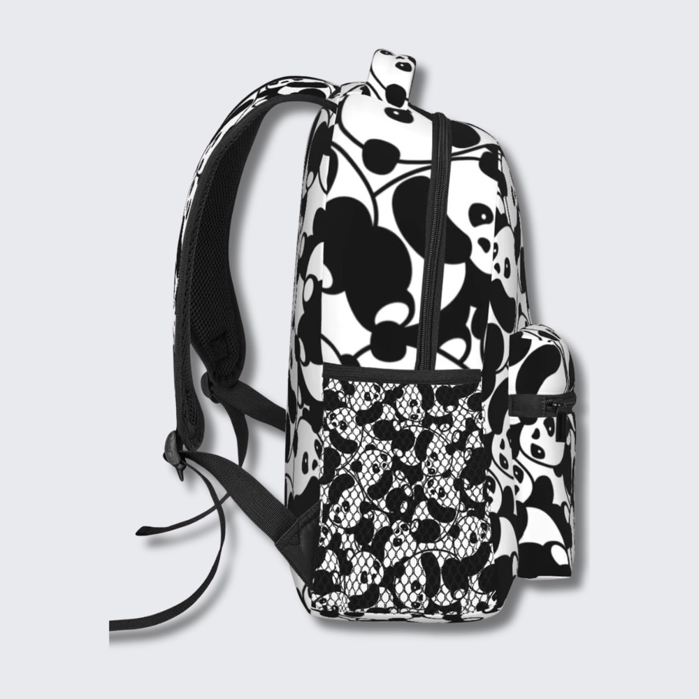 Cute Panda Print Backpack – Lightweight School Travel Daypack