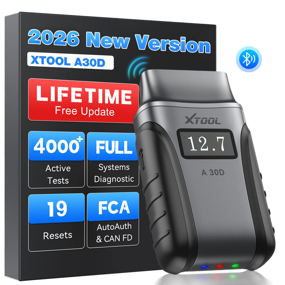 XTOOL A30D OBD2 Scanner Bidirectional All System Diagnostic Scan Tool 19+ Resets