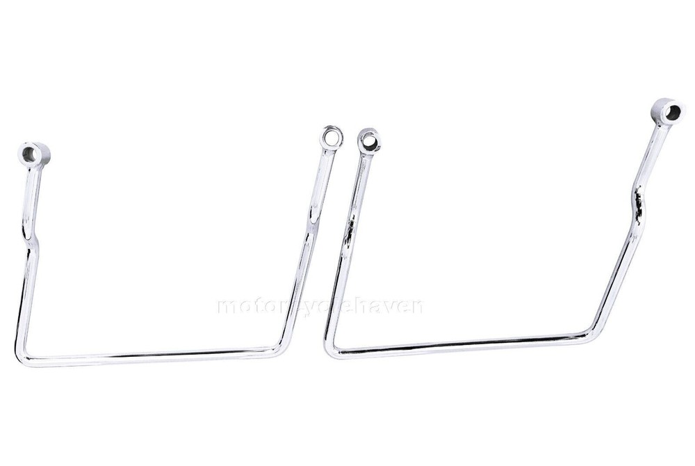 1984-up Harley Davidson Softail Saddlebag Support Brackets Bar Chrome Mount