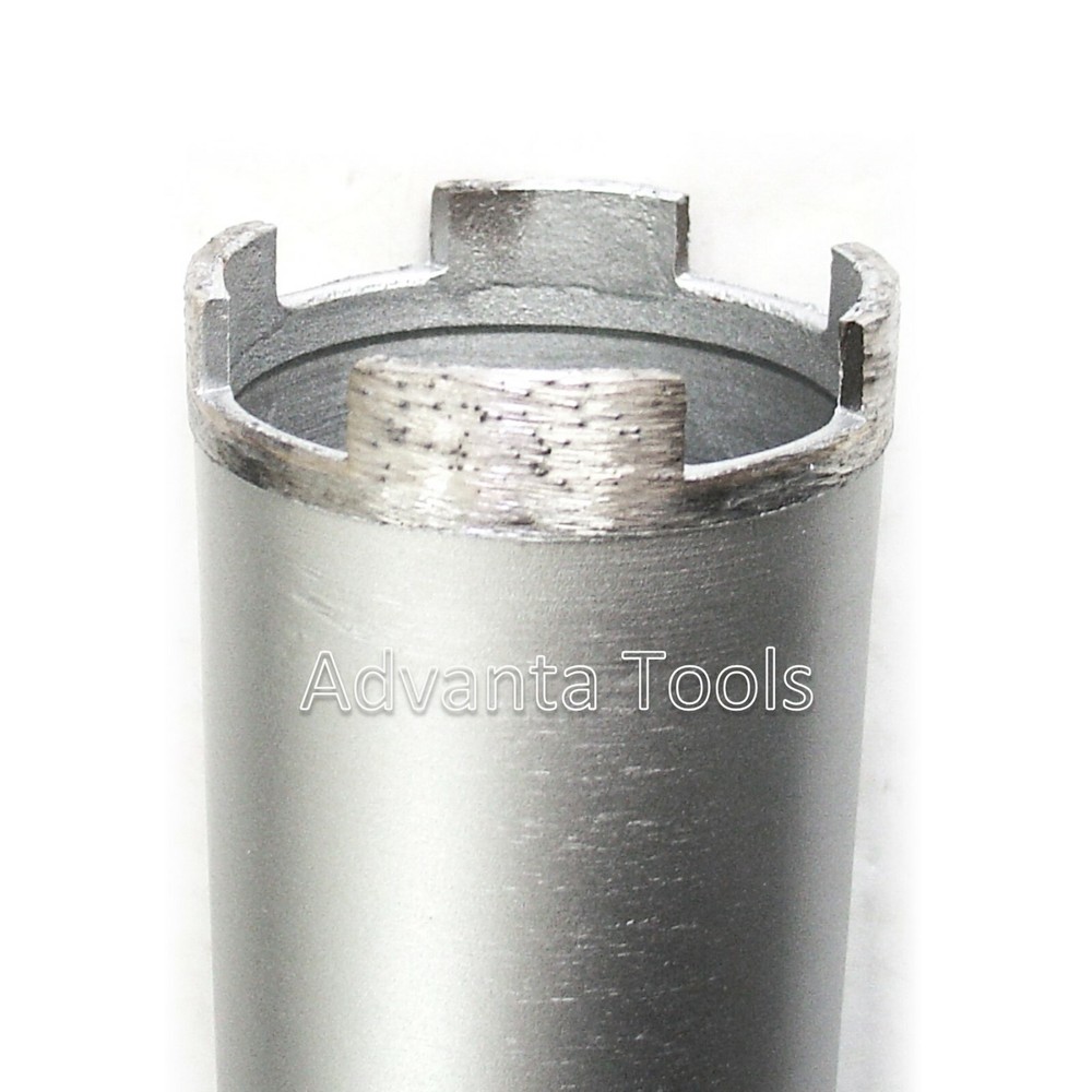 Combo: 3” Dry Diamond Core Drill Bit for Hard Concrete with SDS Plus Adapter
