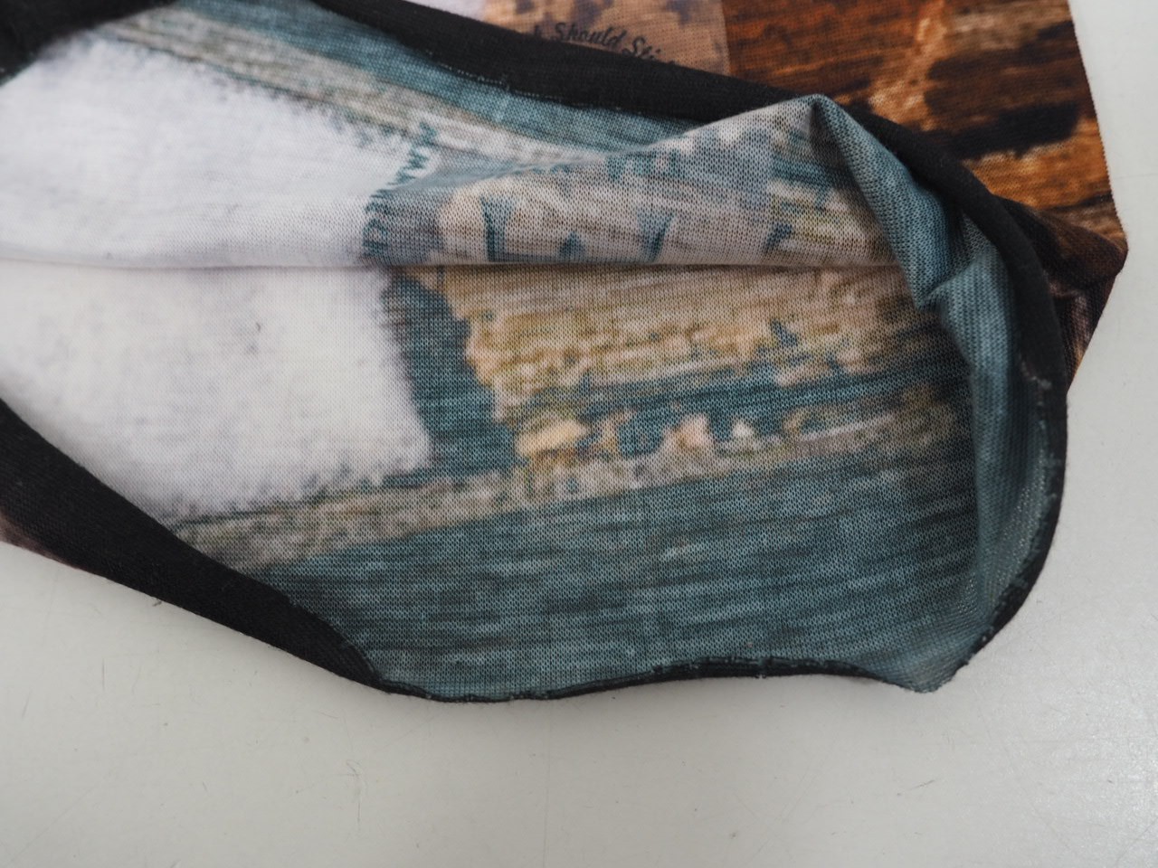 Neck Art Gaiters Unique Neck Gaiter Designed in Park City Utah Brown/Black/White