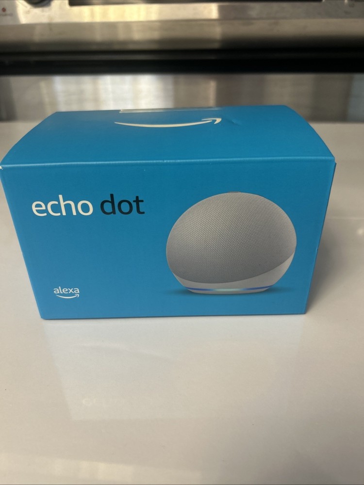 Amazon Echo Dot Smart Speaker - Alexa - Glacier White - 4th Gen Model -BRAND NEW