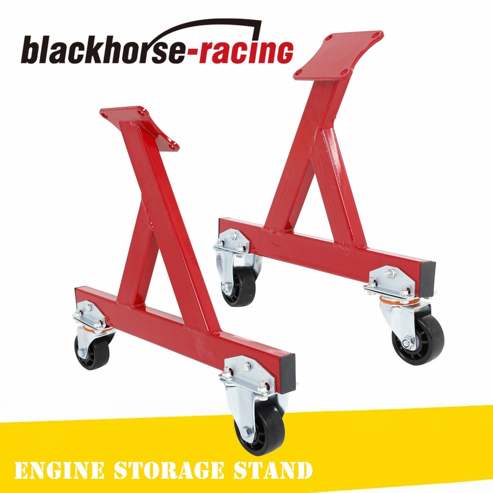 For Chevy LS1 LS2 LS3 LS6 Engine Storage Stand w/ Casters Red
