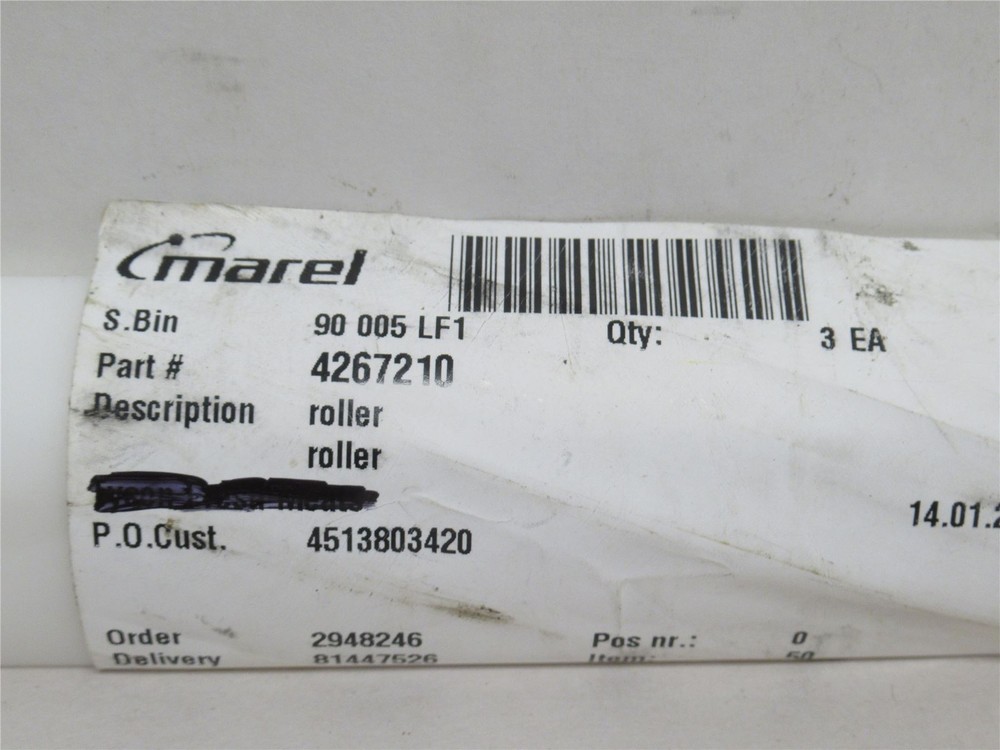 240586 New-No Box; Marel 4267210 I/CUT55 Roller