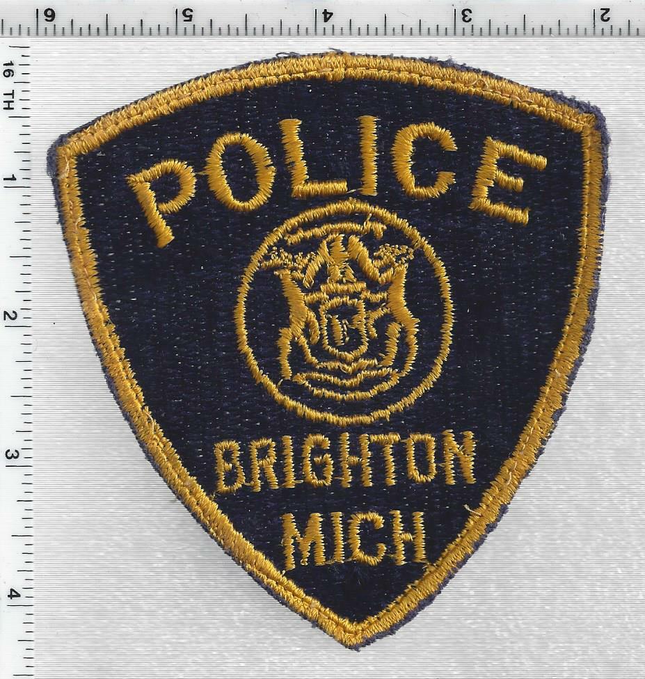 Brighton Police  (Michigan)  1st Issue  Uniform Take-Off  Shoulder Patch
