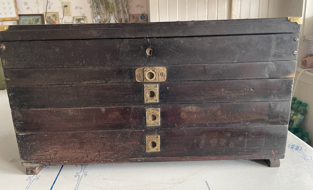 Very Rare Eagle Wagon Works Machinists Tool Box