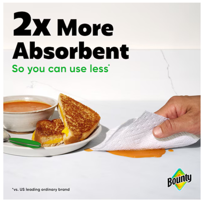 Bounty Double Plus 12 -Count Select-a-size Paper Towels