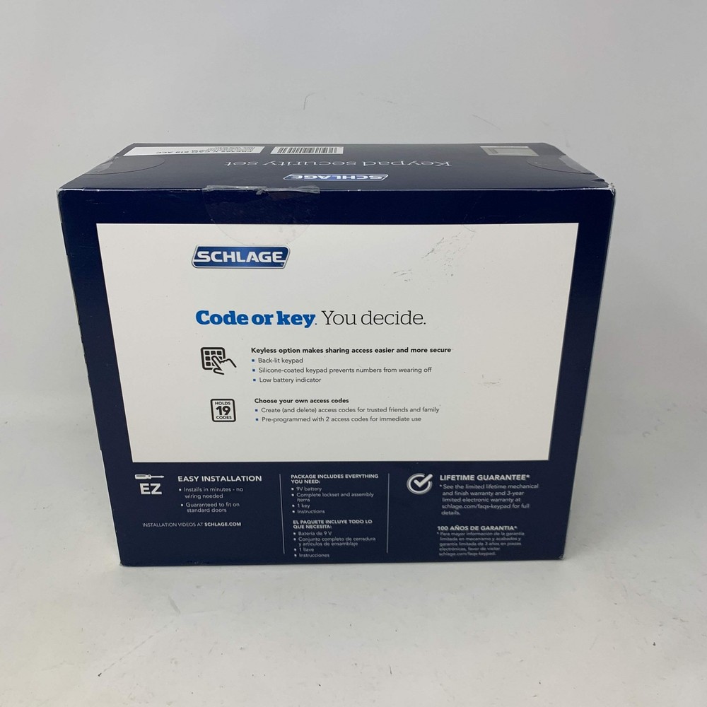 New Schlage Keypad Security Set Camelot Keyless Electroni Deadbolt Door Lock