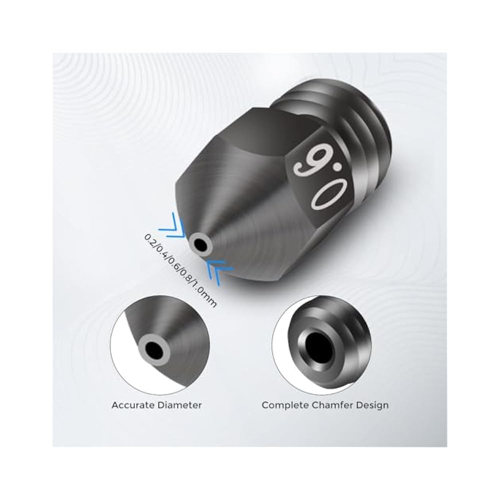 8-Size 3D Printer Nozzle Set with Cleaning Tools