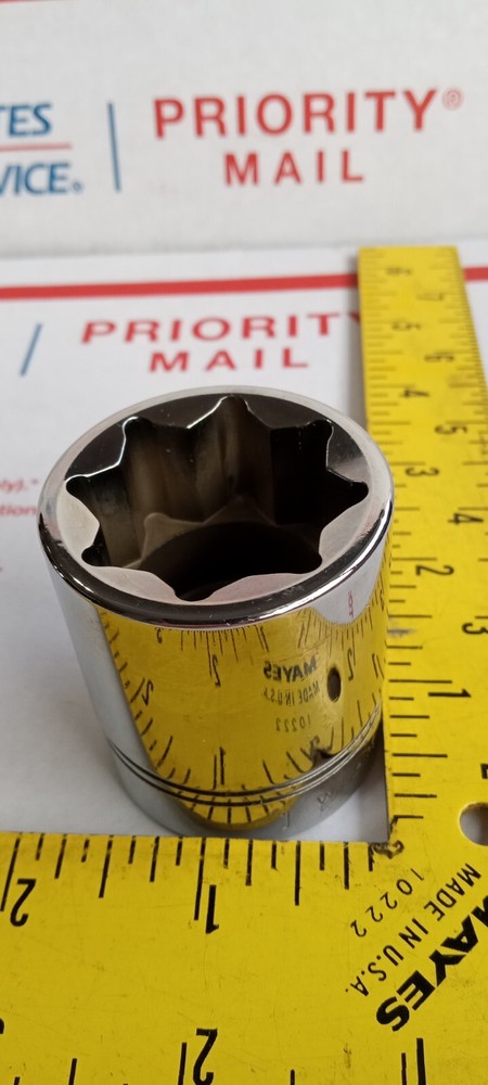 PT-6 & TFE-331 FUEL FILTER SOCKET 1" SQUARE 8 POINT KELL STROM AIRCRAFT MADE US