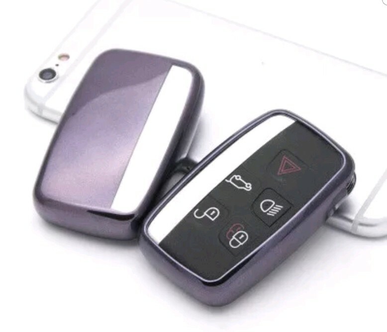 Black Protective Key Cover Case Accessory for Range Rover Evoque Discovery Keys