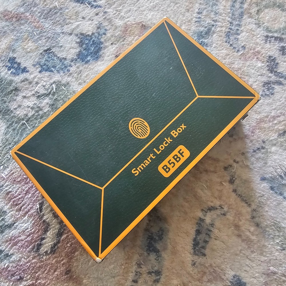 Fingerprint Key Lock Box with Code, Wireless Digital Lock Box with Bluetooth APP