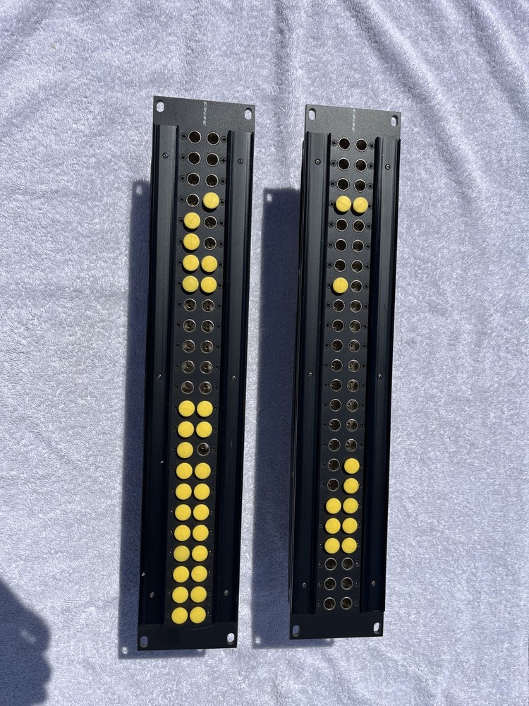 (2) CANARE 24DV 24 NORMALED VIDEO PATCH PANEL With 24 DVJA-W modules