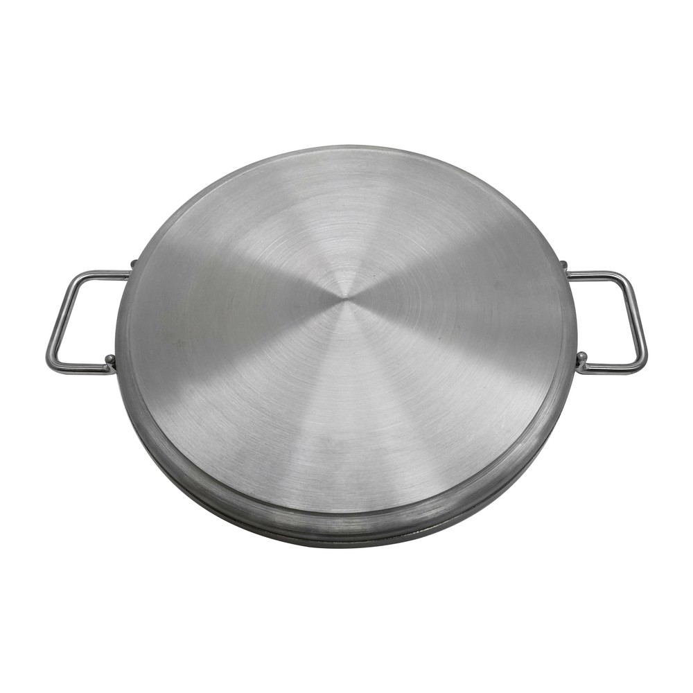 16" Diameter Stainless Steel Flat Comal Griddle Pan Cookware