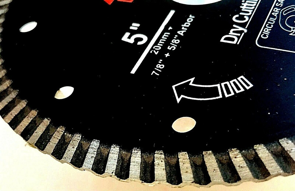 5" Diamond Blade Granite Sandstone marble Allow flush cutting with flush mount