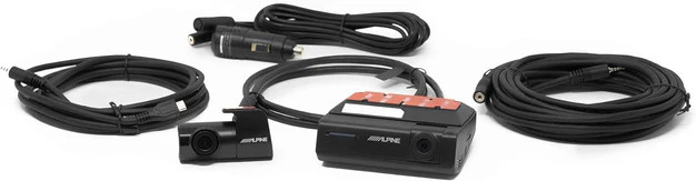 DVR-C320R Alpine Premium 1080P Night Vision Dash Camera Bundle (Front + Rear)