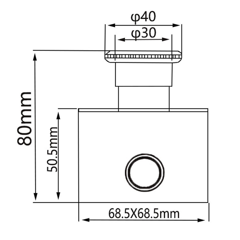 Waterproof 10A Latching E Stop Push Button Switch with 22mm Mount Hole