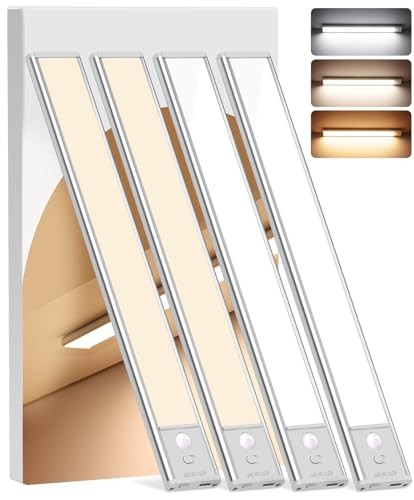 Under Cabinet Lighting Wireless, 4Pack Motion Sensor Light Indoor 12inch-4Pack