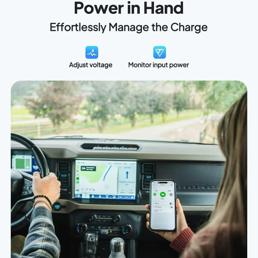 BLUETTI 560W Car Alternator Charger 3-in-1 Fast DC Charger Certified Refurbished