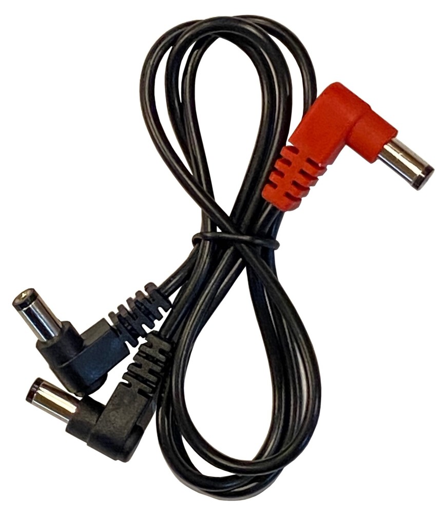 (2) Pack 2-Way Split Effects Pedal DC Power Cables for VooDoo Labs Power Supply