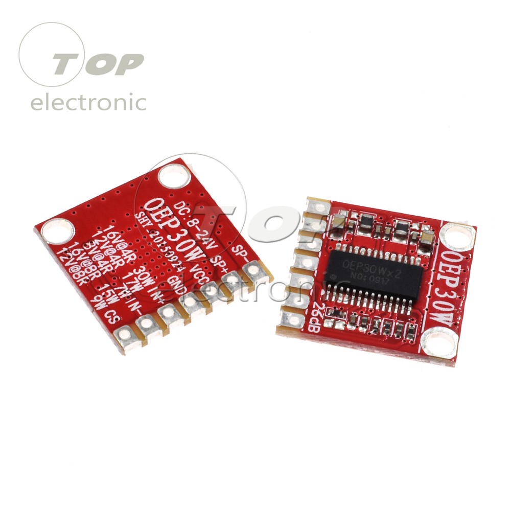 2PCS OEP30W Mono Digital Amplifier Module Amplifier Board DC 8-24V D Class