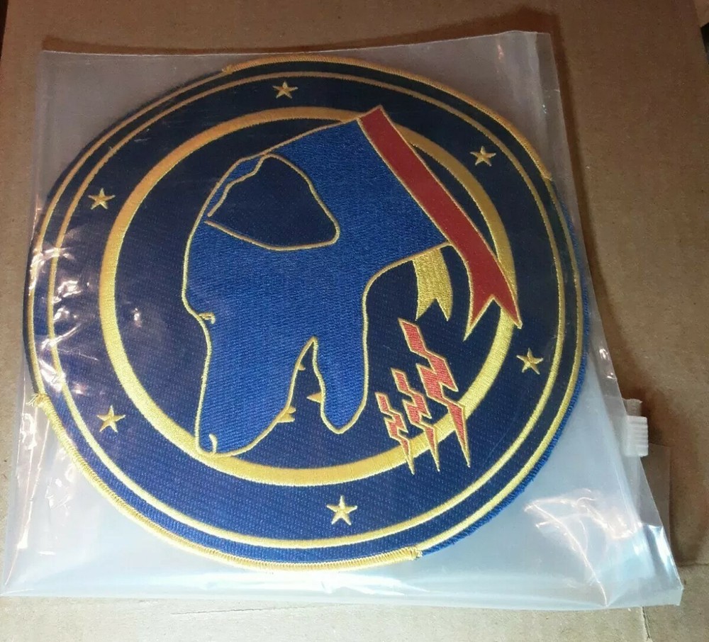 Tactical Fighter Squadron Wardog 9" Patch Without Add Ons READ