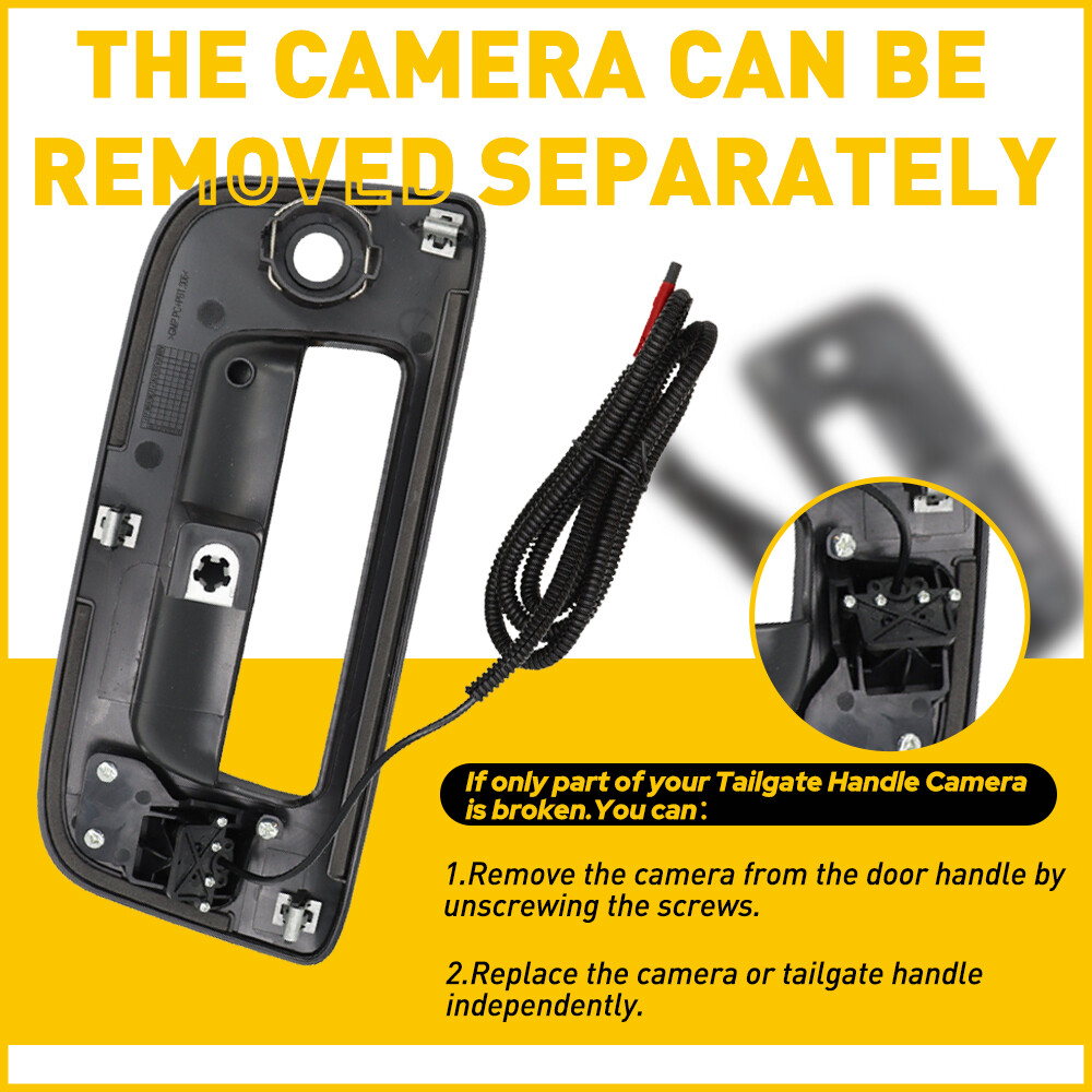 2007-2013 For Chevy Silverado/GMC Sierra Rear View Backup Tailgate Handle Camera