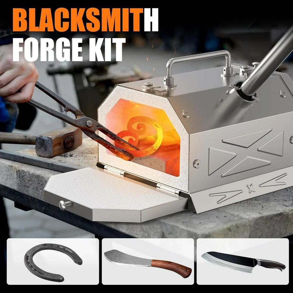 Single Burner Propane Forge for Home＆Professional, Gas Forge-Efficient Heating
