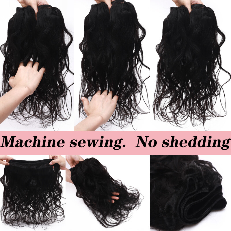 3Bundles/300G Brazilian Virgin Human Hair Extensions Weave Wefts Straight Wavy A