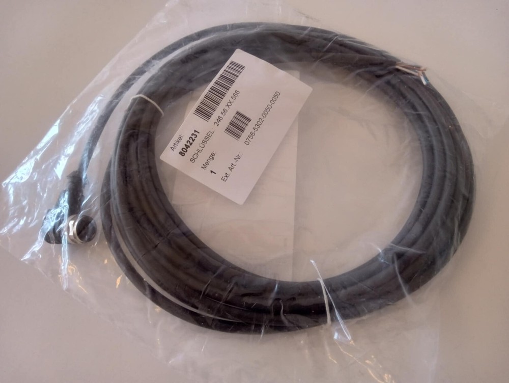 WAGO 756-5302-0050-0050, Sensor/Actuator cable; M12A socket; angled; 5-pole;