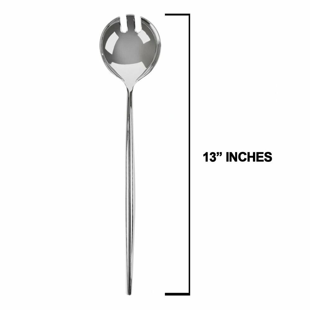 Novelty 13" Serving Spoon & Spork Silver for Parties Kitchen & Tableware