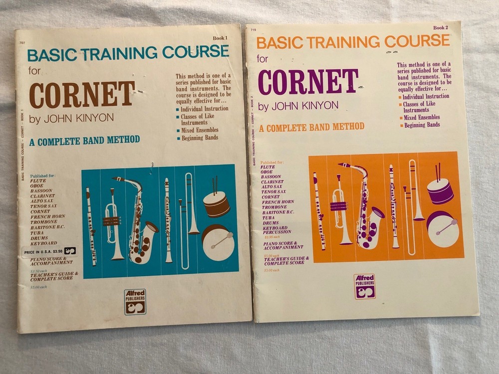 Basic Training Course For Cornet Book 1 and 2 by John Kinyon