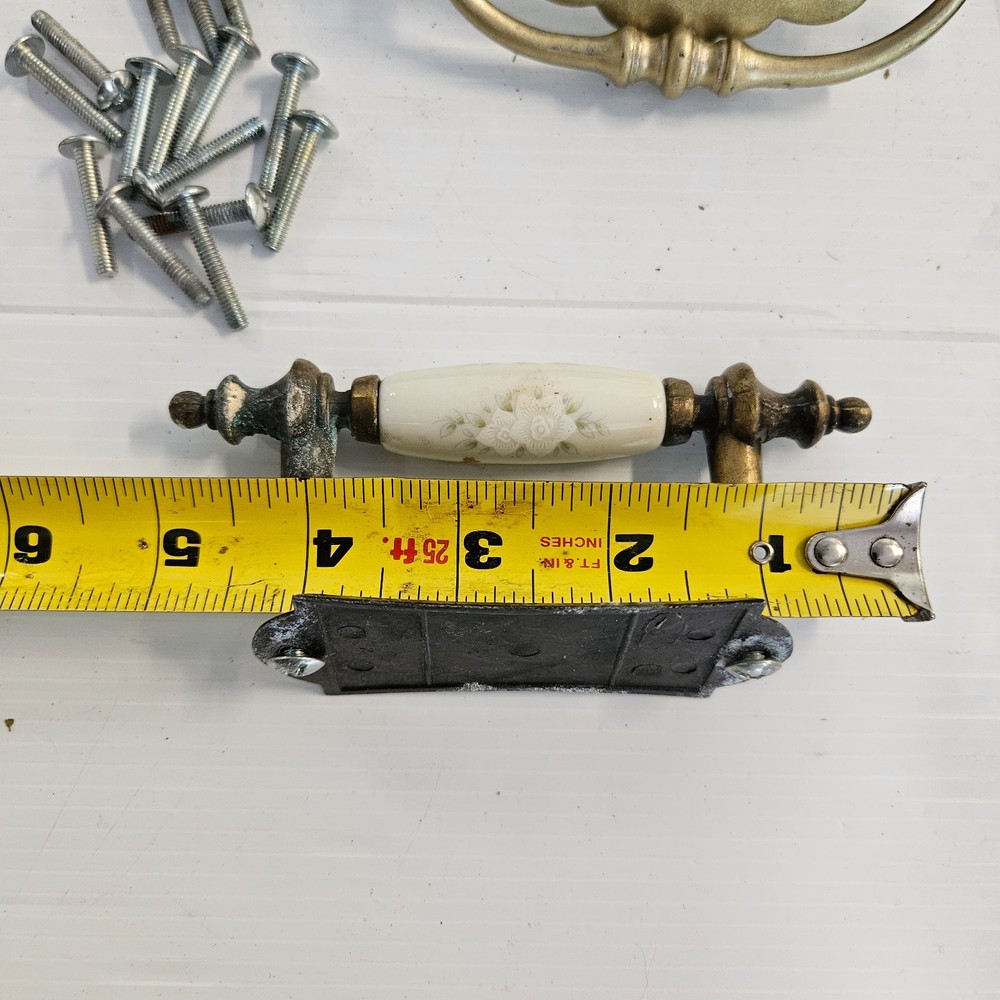 Large Lot Of Assorted Drawer Knobs And Pulls ( mixed lot)