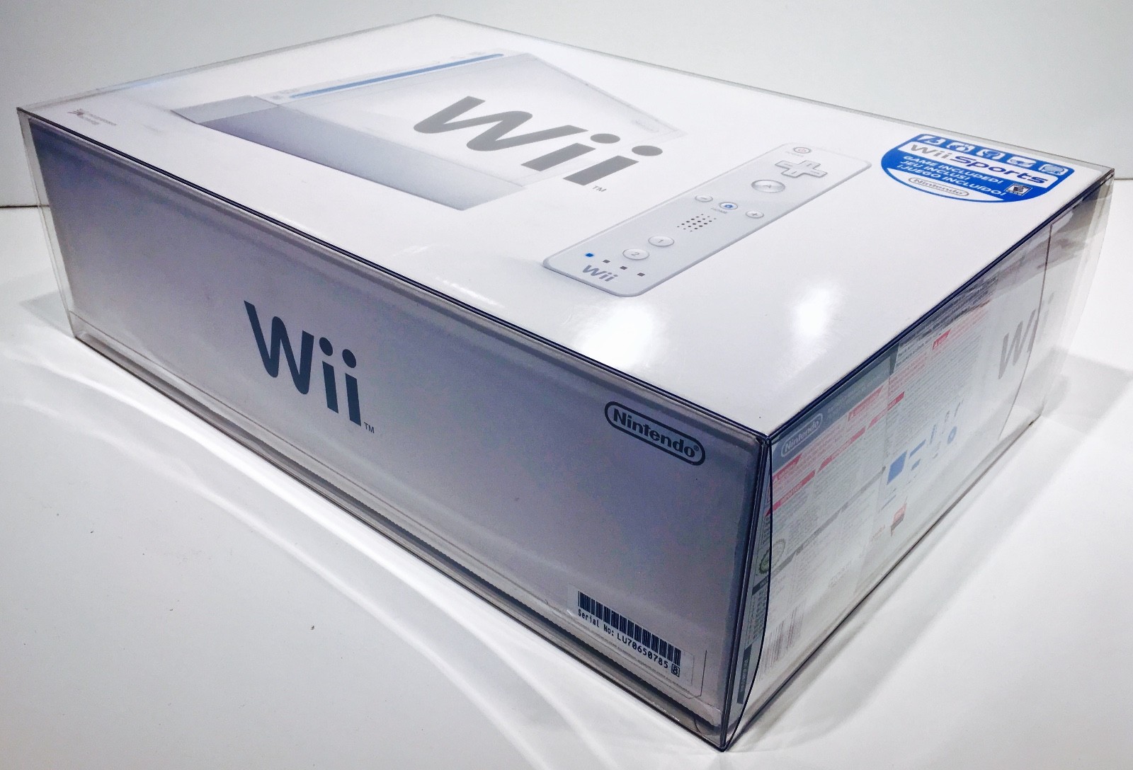 1 Clear Console Box Protector NINTENDO Wii Console Box Original Size! Read!