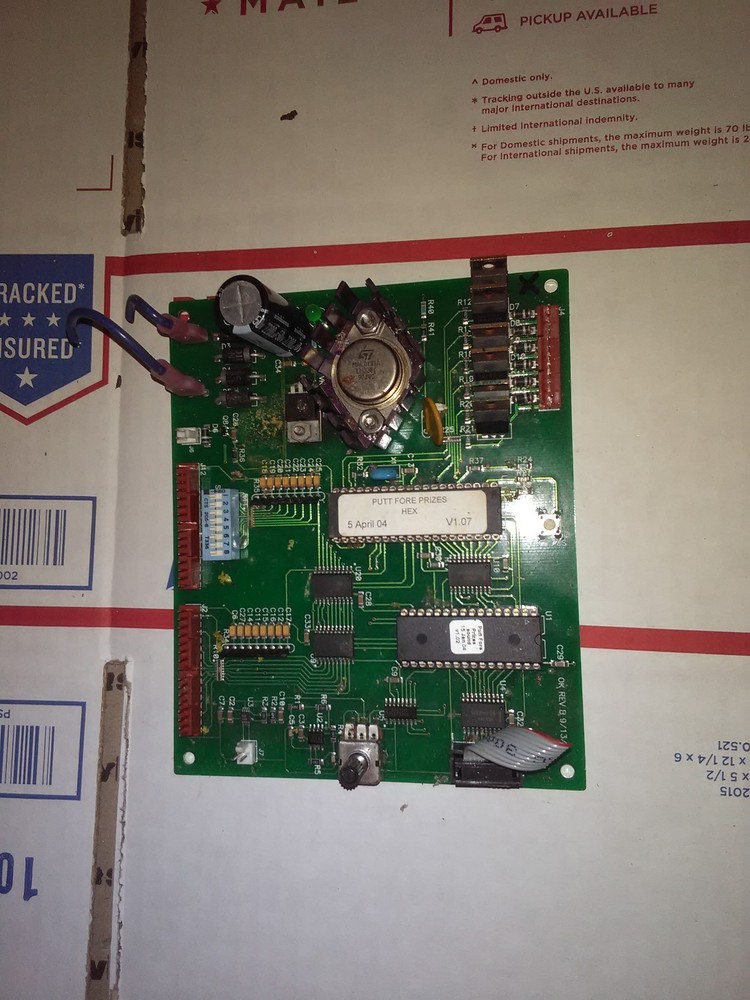 putt for prizes arcade redemption main pcb