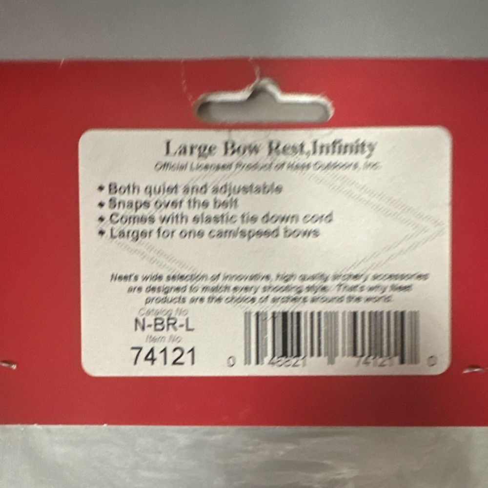 Neet Infinity Containment Bow Rest Large Ambidextrous Compound Bow